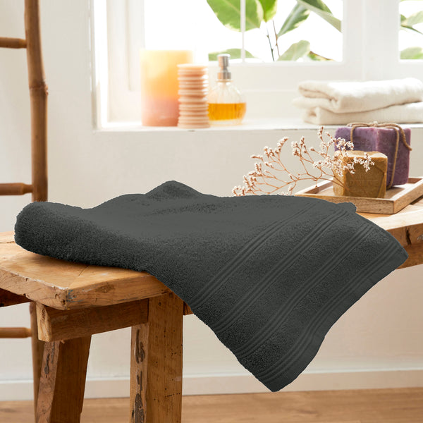 "Spa" Shower Towel - 100% Cotton - Slate