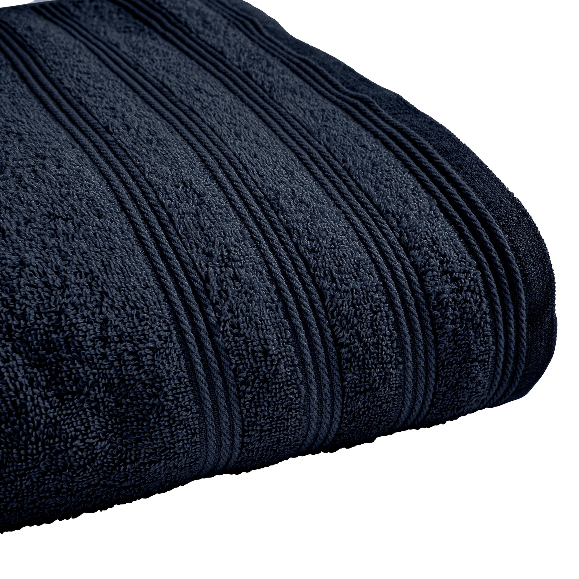 “Spa” Shower Towel – 100% Cotton – Midnight Blue
