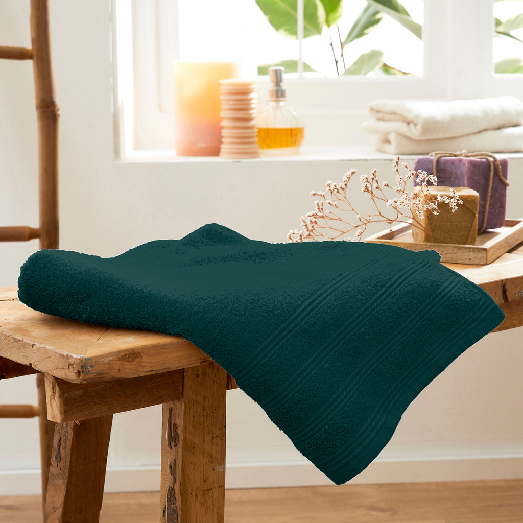 Toalla de Ducha “Spa” – 100% Algodón – Esmeralda