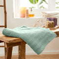 Drap De Douche "Spa" - 100% Coton - Menthe