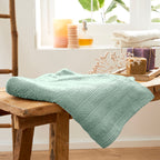 Drap De Douche "Spa" - 100% Coton - Menthe