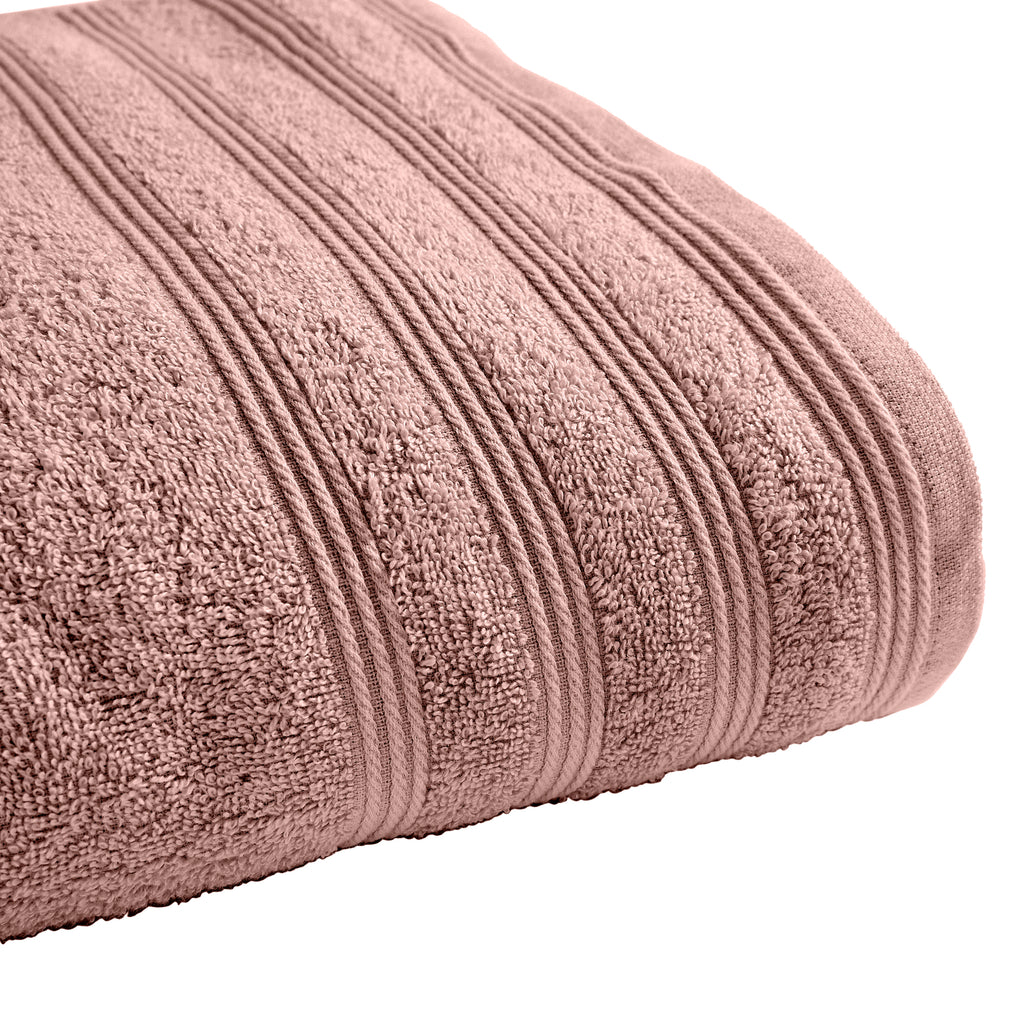 "Spa" Shower Towel - 100% Cotton - Old Pink