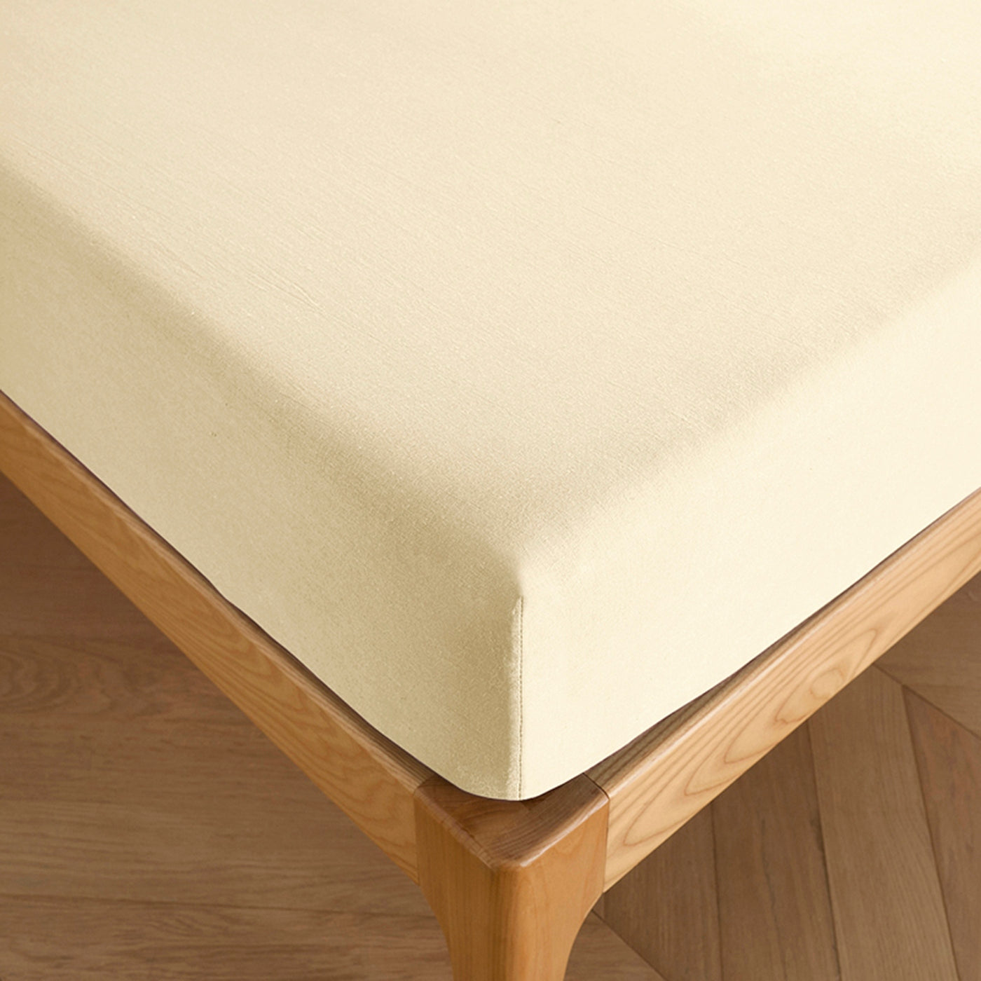 Fitted Sheet - 100% Cotton - Vanilla