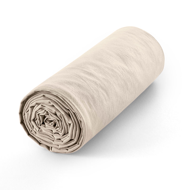 Drap Housse - 100% Coton - Sable