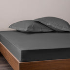 Drap Housse - 100% Percale Coton - Ardoise