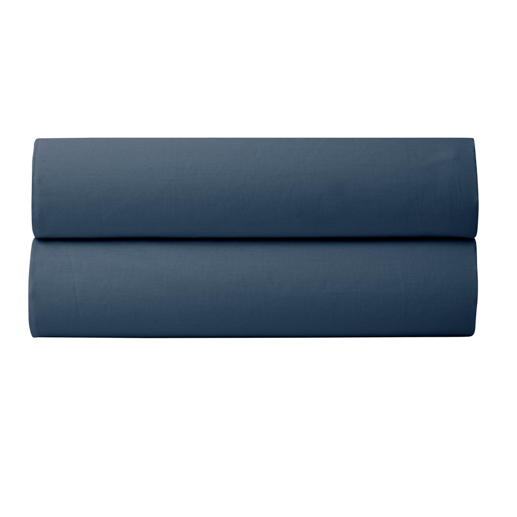 Fitted Sheet - 100% Percale Cotton - Ink Blue