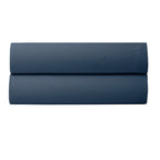 Pure Long Staple Combed Cotton Percale Fitted Sheet - Ink Blue