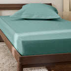 Sábana Bajera - 100% Algodón Percal - Celadon