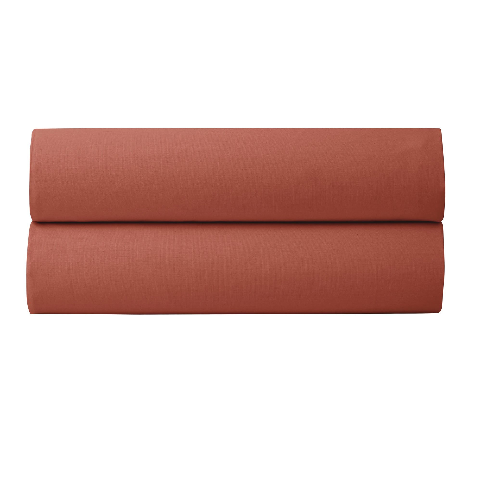 Sábana bajera ajustable - 100% algodón percal - Terracota