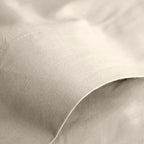 Drap Plat - 100% Coton - Sable