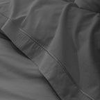 Drap Plat - 100% Percale Coton - Ardoise