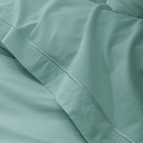 Sábana Encimera - Percal 100% Algodón - Celadon