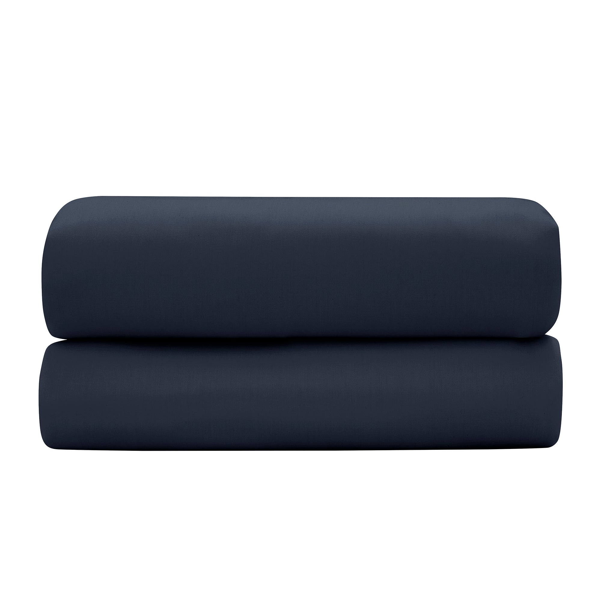 Drap Plat "Prestige" - Satin De Coton - Bleu Velours