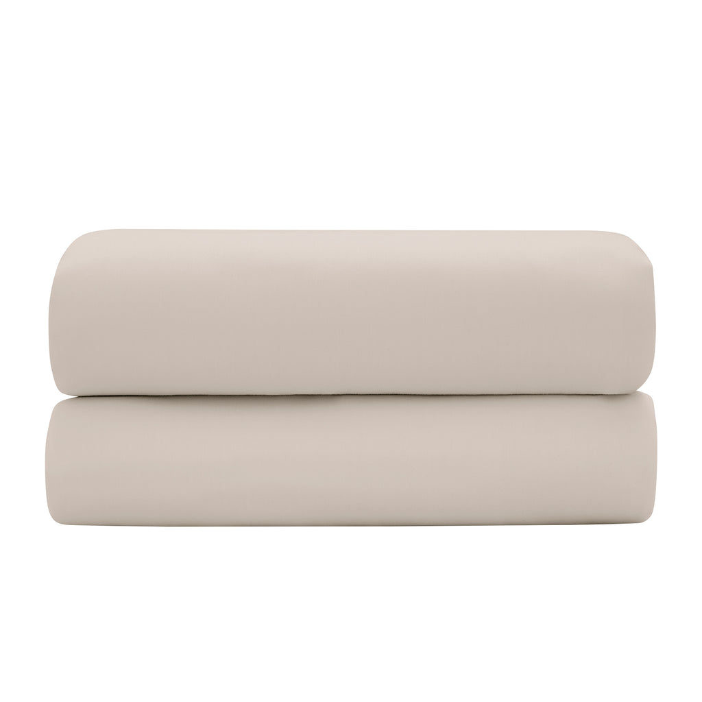 Drap Plat "Prestige" - Satin De Coton - Sable