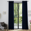 Cortinas - Efecto Lino - Azul Medianoche