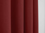 Rideaux - Effet Lin - Cerise