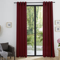 Cortinas - Efecto Lino - Rojo Vino