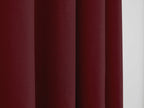 Cortinas - Efecto Lino - Rojo Vino