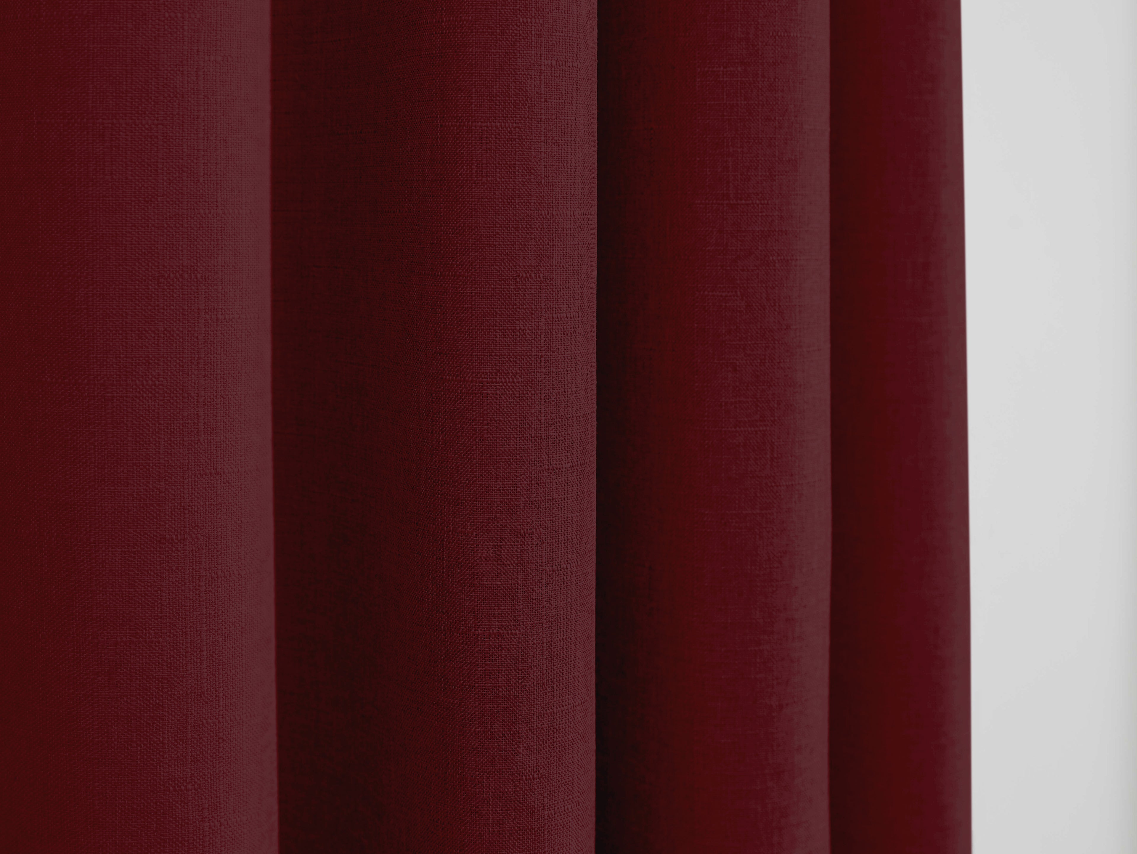 Cortinas - Efecto Lino - Rojo Vino