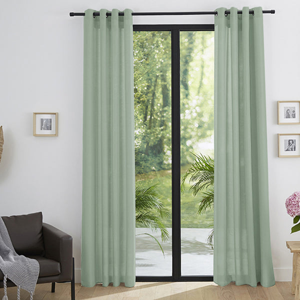 Rideaux - Effet Lin - Menthe