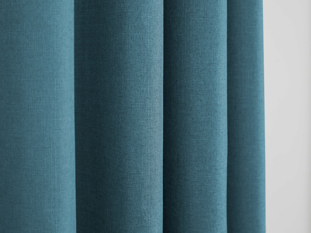 Cortinas - Efecto Lino - Pavo Real