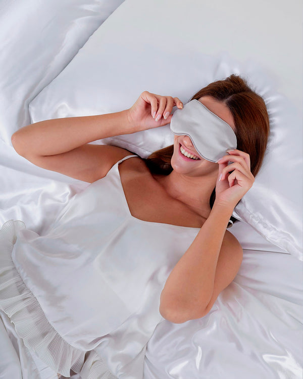 Masque 100% Pure Soie De Mûrier - Silver