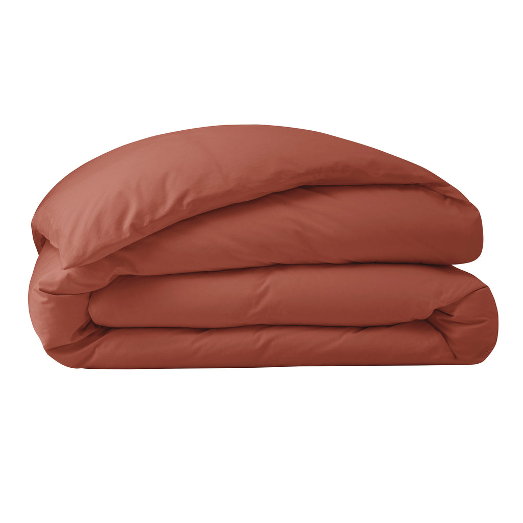 Funda Nórdica - 100% Algodón Percal - Terracota