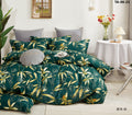 Duvet Set - Cotton Percale - Midnight Leaf