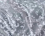 Juego de Edredón Estampado Doble Cara + 2 Fundas de Almohada con Volantes Planos de Piqué - 100% Puro Algodón Percal Peinado
