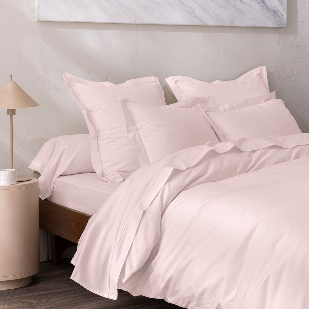 Housse De Couette - 100% Percale Coton - Rose