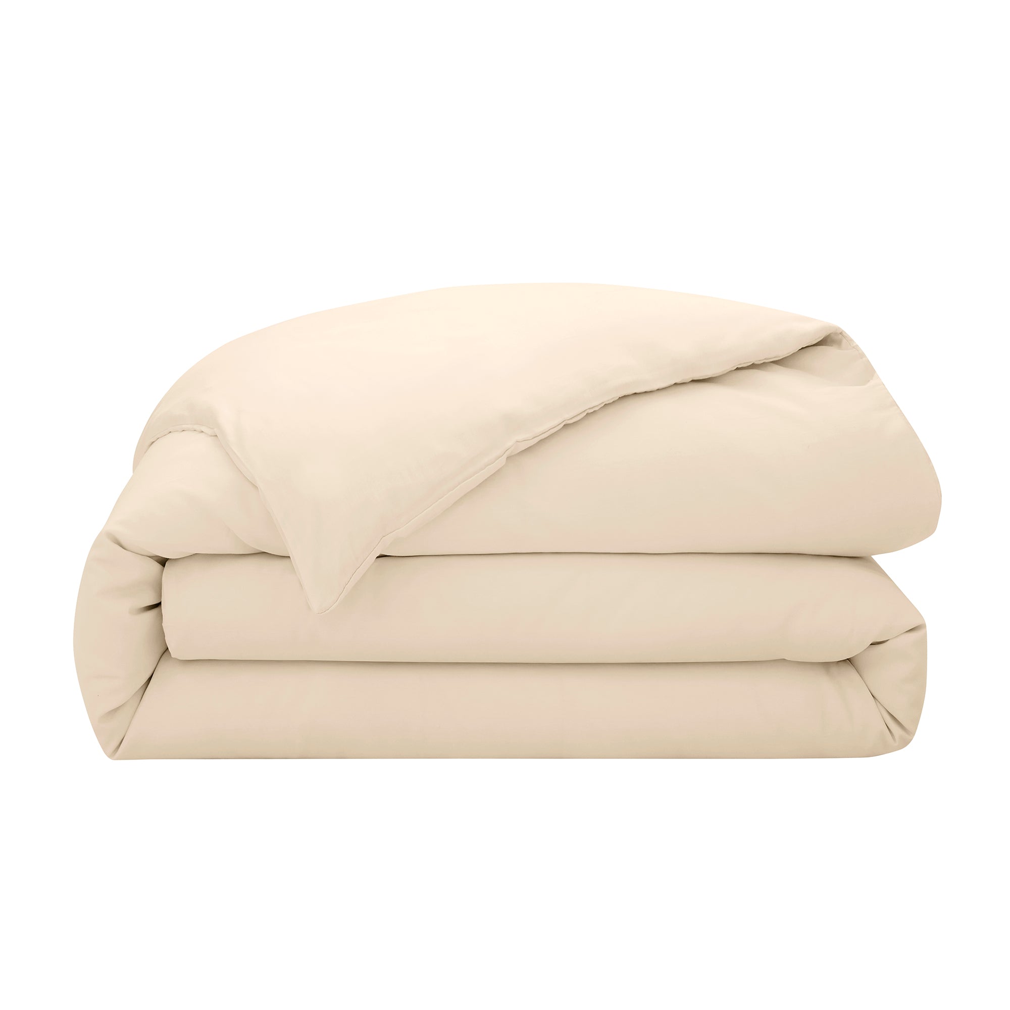 “Prestige” Duvet Cover - Cotton Satin - Cream