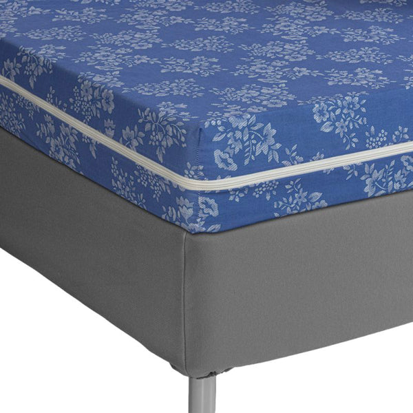 Housse À Matelas Damassé Rénove Matelas - Bleu