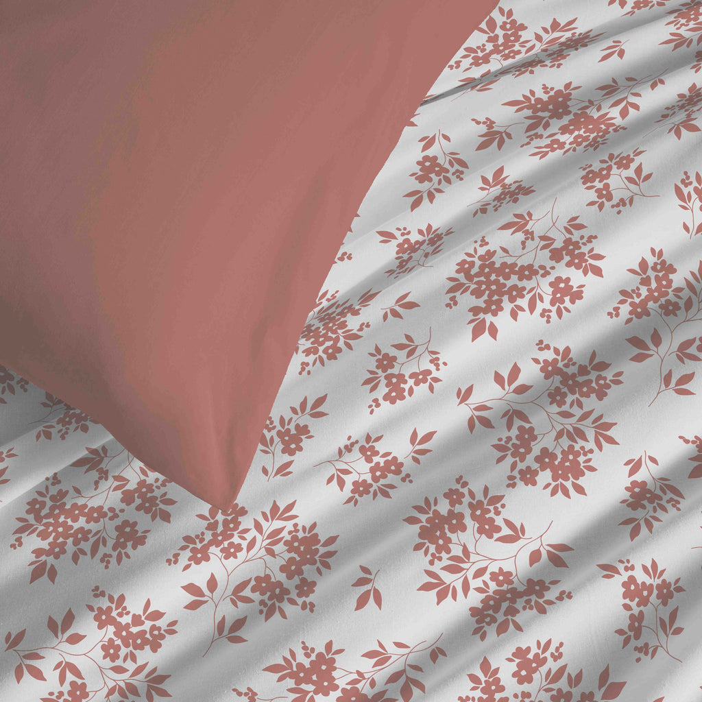 Pack Housse De Couette - 100% Coton - Eloise Abricot