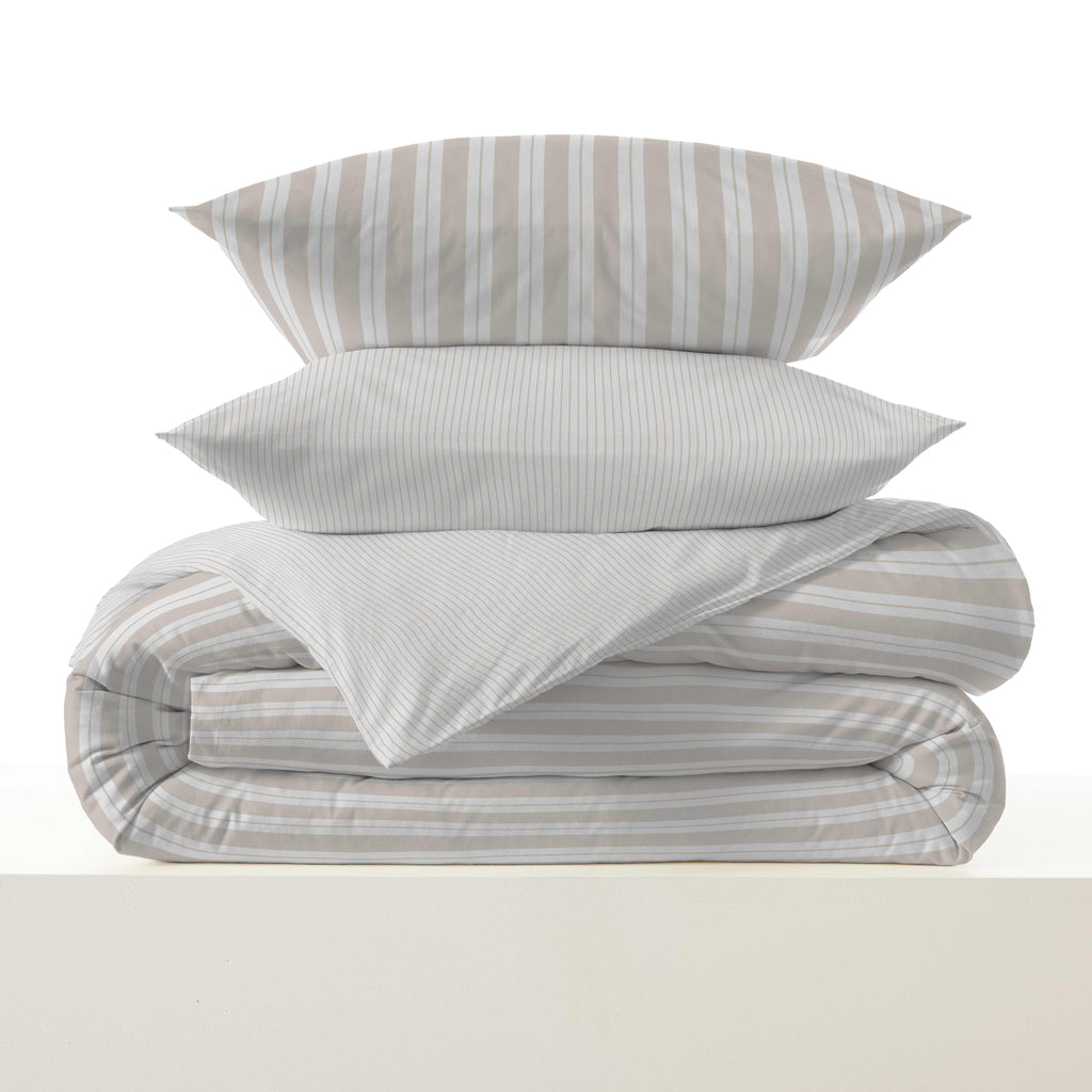 Pack Housse De Couette - 100% Coton - Florence Naturel