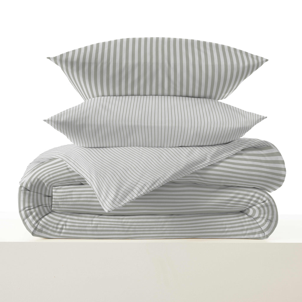 Pack Housse De Couette - 100% Coton - Palerme Eucalyptus
