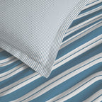 4 Piece Bed Sheet Set - 100% Cotton - Florence Denim
