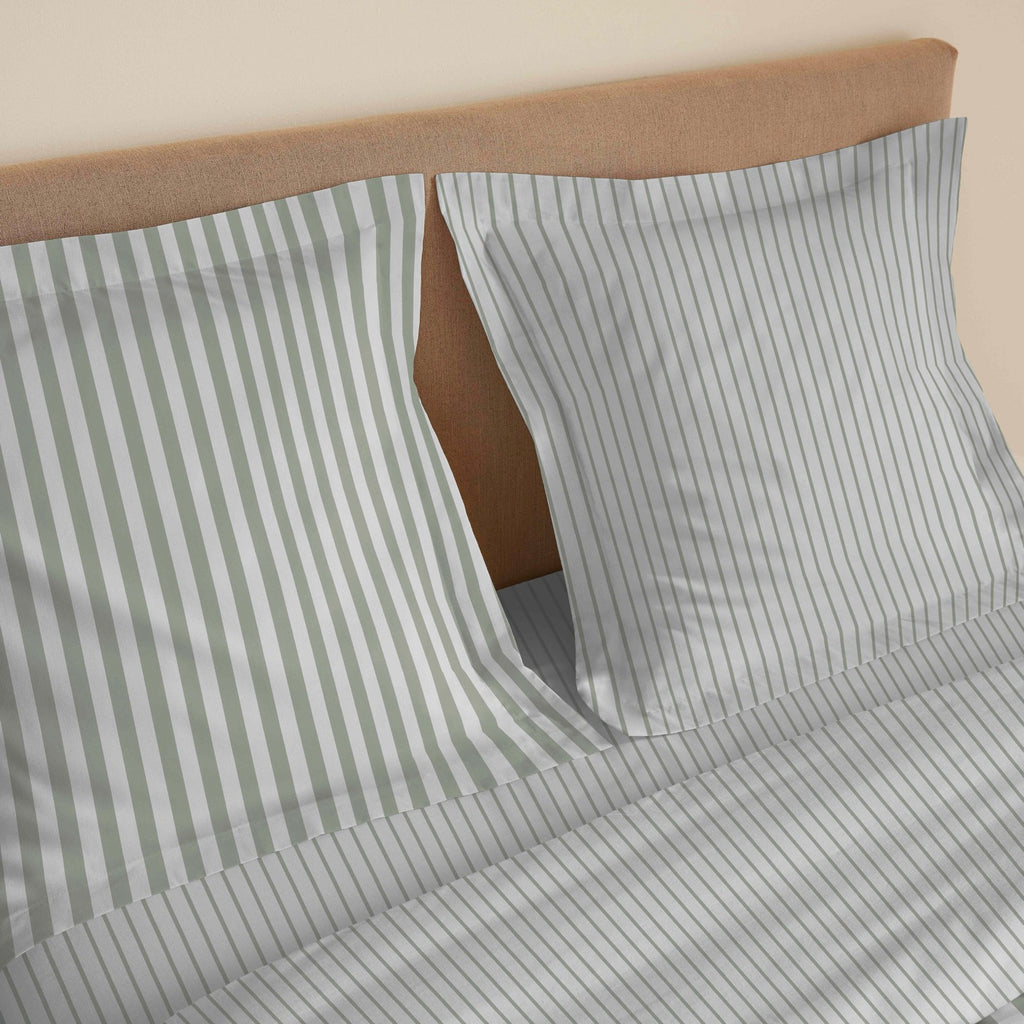 Juego de Sábanas para Cama 4 Piezas - 100% Algodón - Palermo Eucalipto