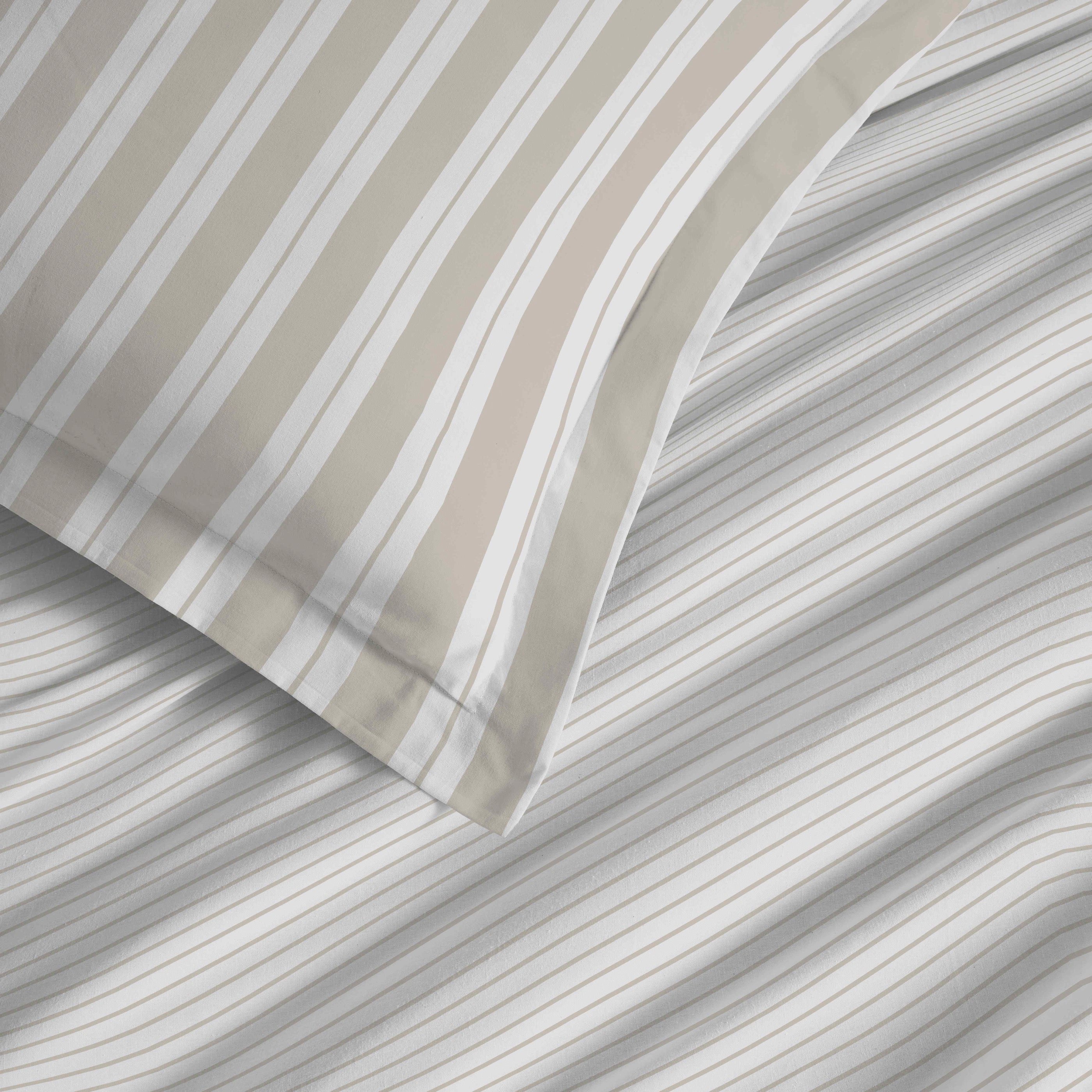 4 Piece Sheet Set for Large Size Bed - 100% Cotton - Florence Natural