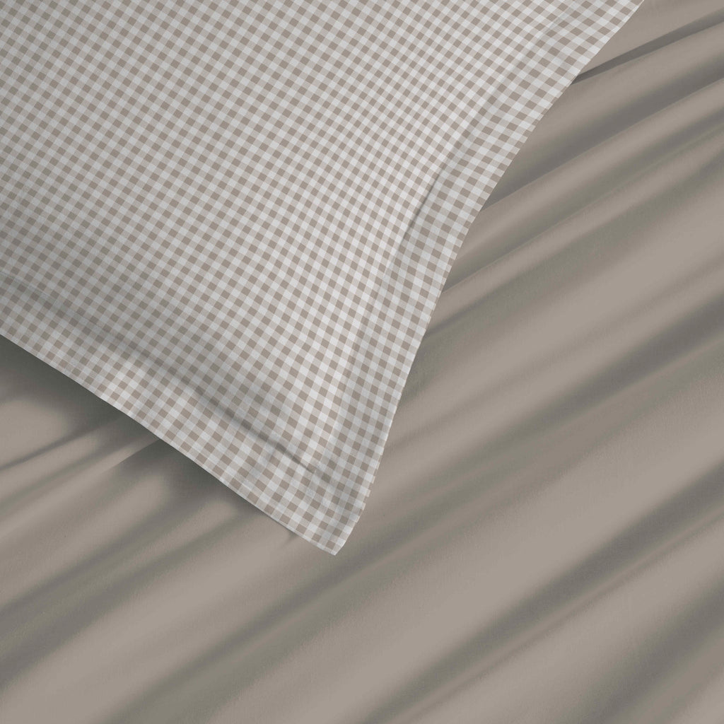 Parure De Draps 4 Pièces Pour Lit Grande Largeur - 100% Coton - Gabrielle Naturel