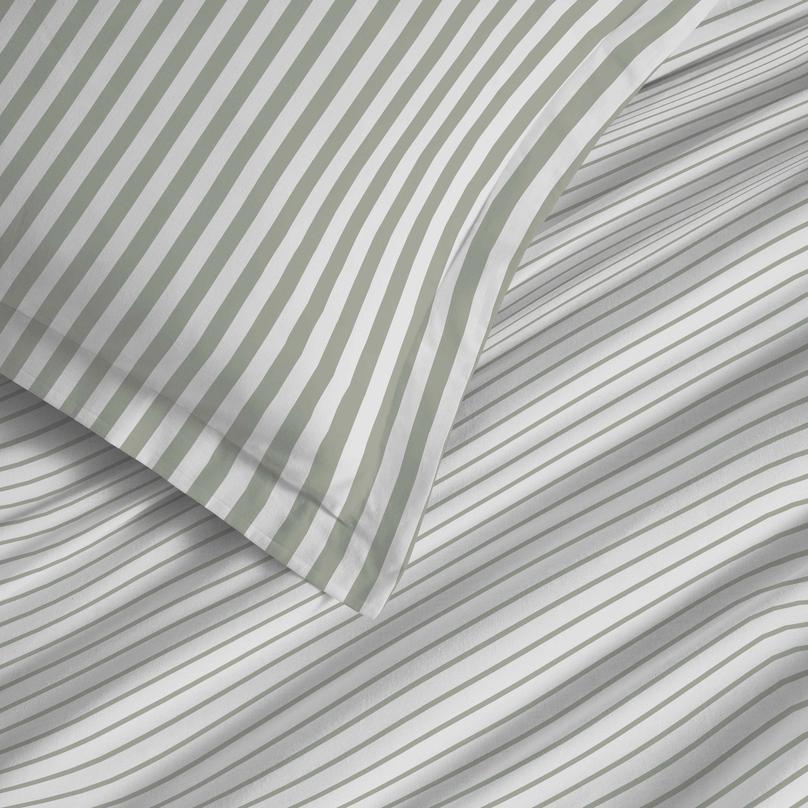 Juego de Sábanas para Cama Grande 4 Piezas - 100% Algodón - Palermo Eucalipto
