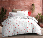 4 Piece Sheet Set - Louna - Love Red