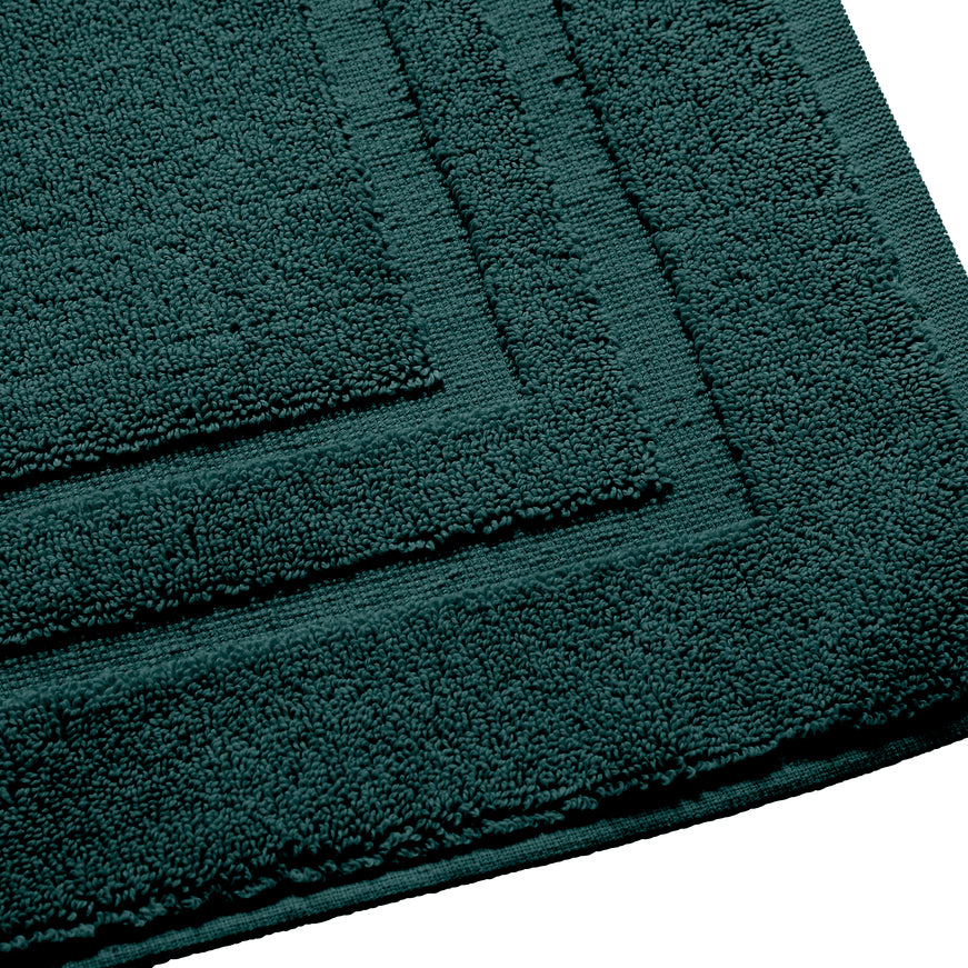 "Spa" Bath Mat - 100% Cotton - Emerald