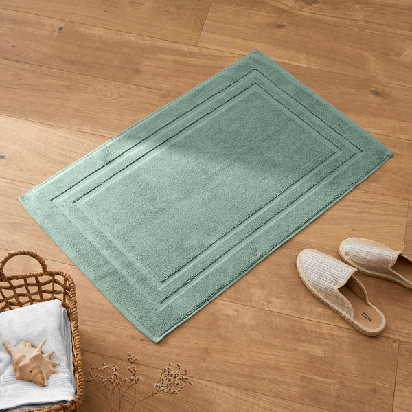 "Spa" Bath Mat - 100% Cotton - Mint