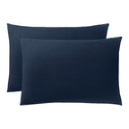 Taie D'Oreiller - 100% Coton - Bleu Nuit