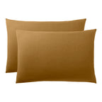 Taie D'Oreiller - 100% Coton - Caramel
