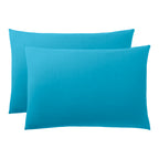 Taie D'Oreiller - 100% Coton - Cyan