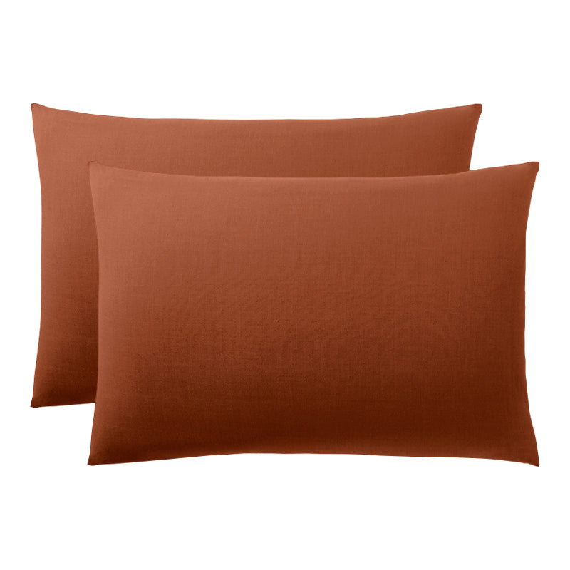 Funda de almohada - 100% Algodón - Pimentón