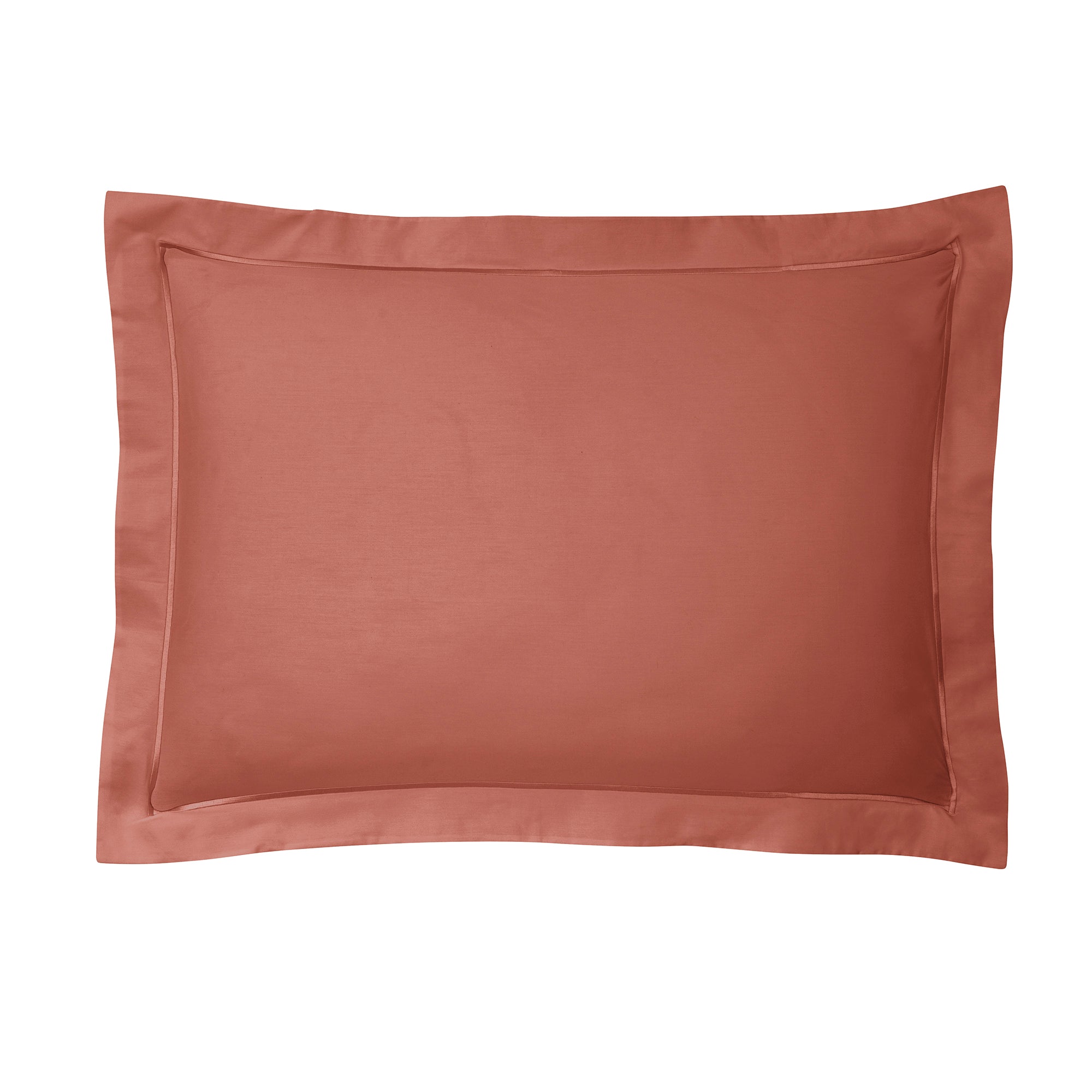 Funda de almohada - Percal 100% Algodón - Terracota
