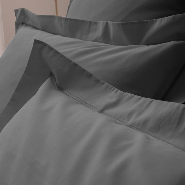 Funda de almohada - 100% Algodón Percal - Pizarra