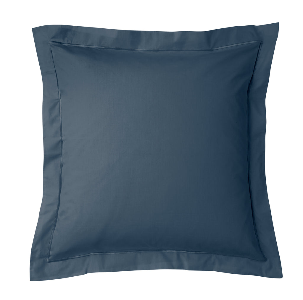 Taie D'Oreiller - 100% Percale Coton - Bleu Encre